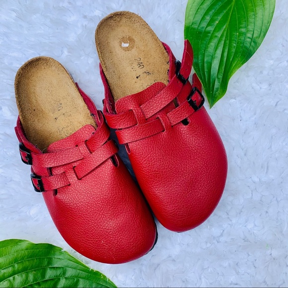 Birkenstock Shoes - BIRKENSTOCK Birki's Kay Red Clogs